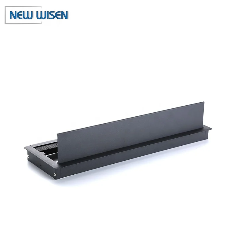 Aluminium Wire Manager Rectangular Desk Grommet Office Cable Management