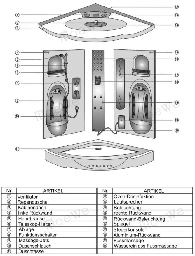 Luxurious Style Steam Shower Rooms 2 Person,Steam Room Shower Cabins