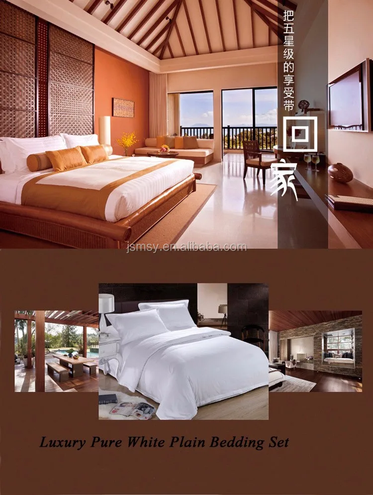 5 Star Luxury Hotel Linen 100 Cotton White King Size Bedding Set Buy