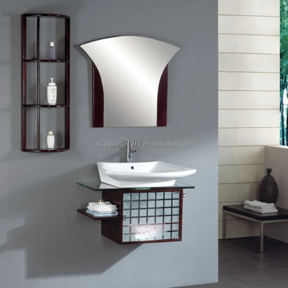 Customized Bathroom Vanity Set With Oak Wall Unit Tempered Gl Counter Wood Cabinet Furniture Vanities Product Customized Bathroom Vanity Set With Oak Wall Unit Tempered Gl Counter Wood Cabinet Furniture Vanities Product