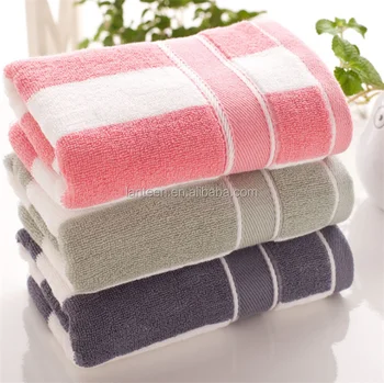 striped towels