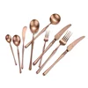Professional flatware factory stainless steel brass flatware brass cutlery
