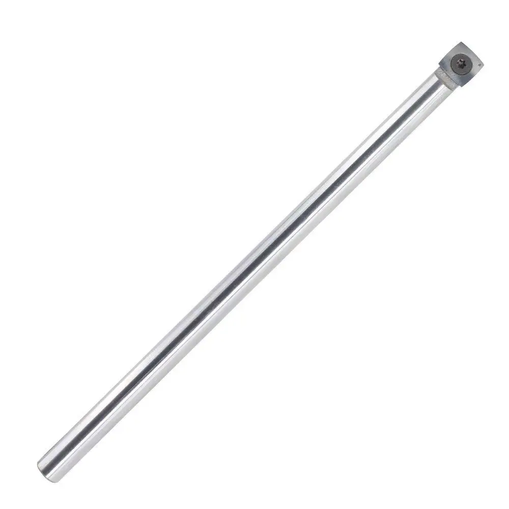 YUFUTOL Carbide Tipped Wood Turning Lathe Full Size Rougher Tool bar With 15mm Square Carbide Insert with Radius and Screw and star key wrench,for wood hobbyist or DIY,Type SQ-15R50(Handle not Include