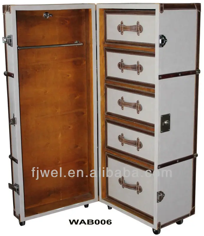 Rolling Wardrobe Trunk Buy Wardrobe Steamer Trunk Leather