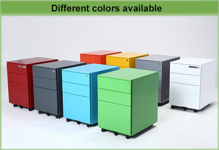3 Drawer Filing Cabinet With Wheels Office Storage Drawer Factory