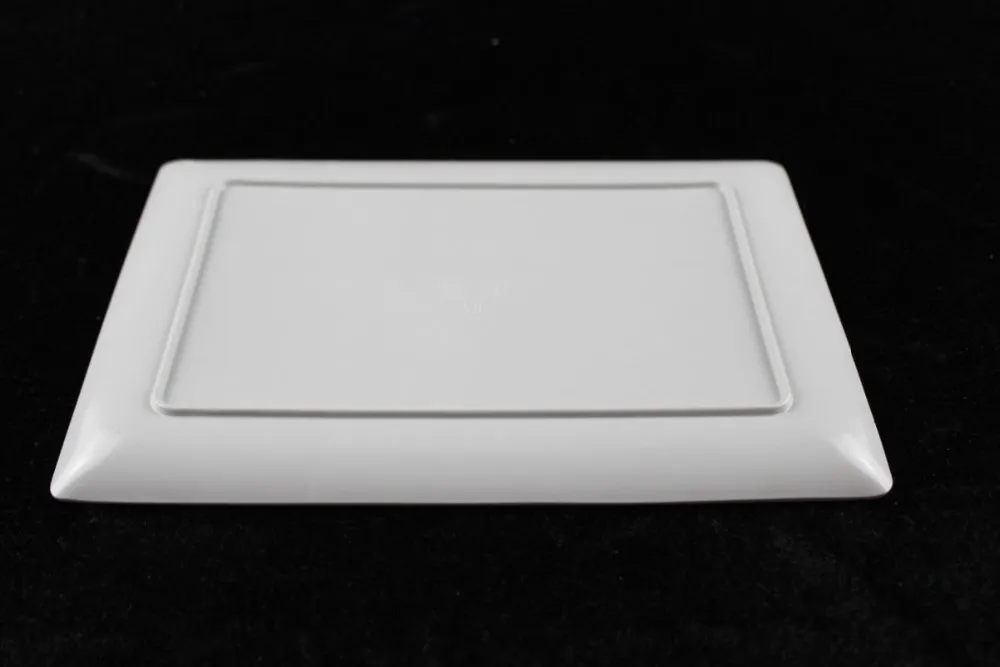 100%melamine white noodle plate