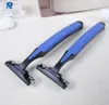 Comfortable plastic handle fixed head disposable shaving safety razor