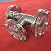Stainless steel PTFE lined tee