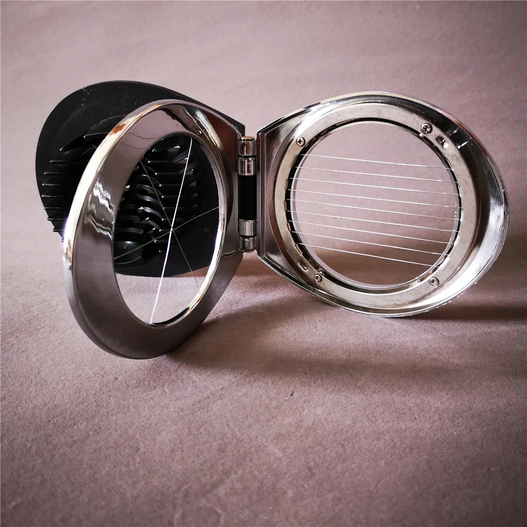 Steel wire multi functional egg slicer,2 in 1 egg cutter