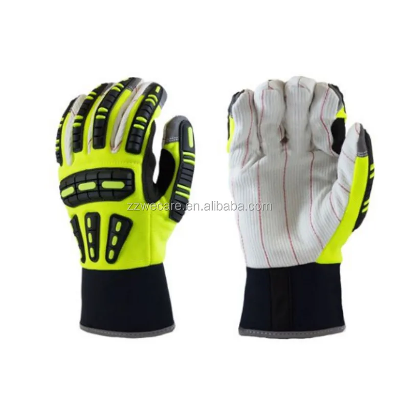 cotton palm impact gloves