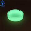 Multifunctional personalized colorful Luminous ash tray Round square silicone ashtray for cigar
