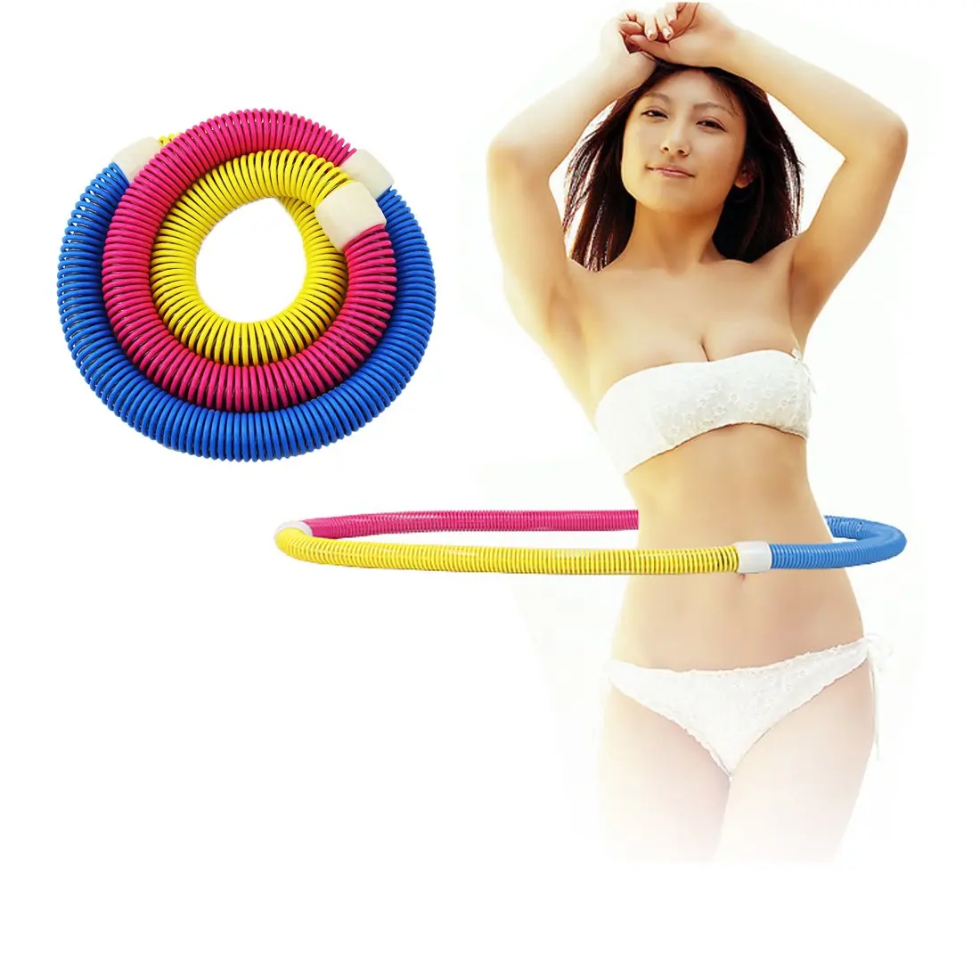 Esport Original Fitness Soft Spring Hula Hoops, Flexible Thin Waist Pilates Yoga Circle, Abdomen Circle Fitness Equipment Hoops For Teens