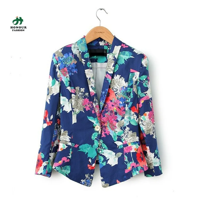 Mens Suits Blazer Floral Printed Slim Fit Coats Dress Formal Tops Design Jackets