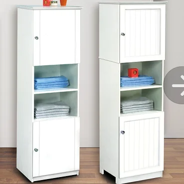 Costway الحمام الطابق تخزين خزانة باب مزدوج خزانة 2 الإطارات خزائن مقاومة للماء Hw59320 Aliexpress