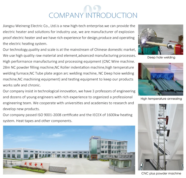 Customized Petrochemical Industry Explosion Proof Electric Oil Heater