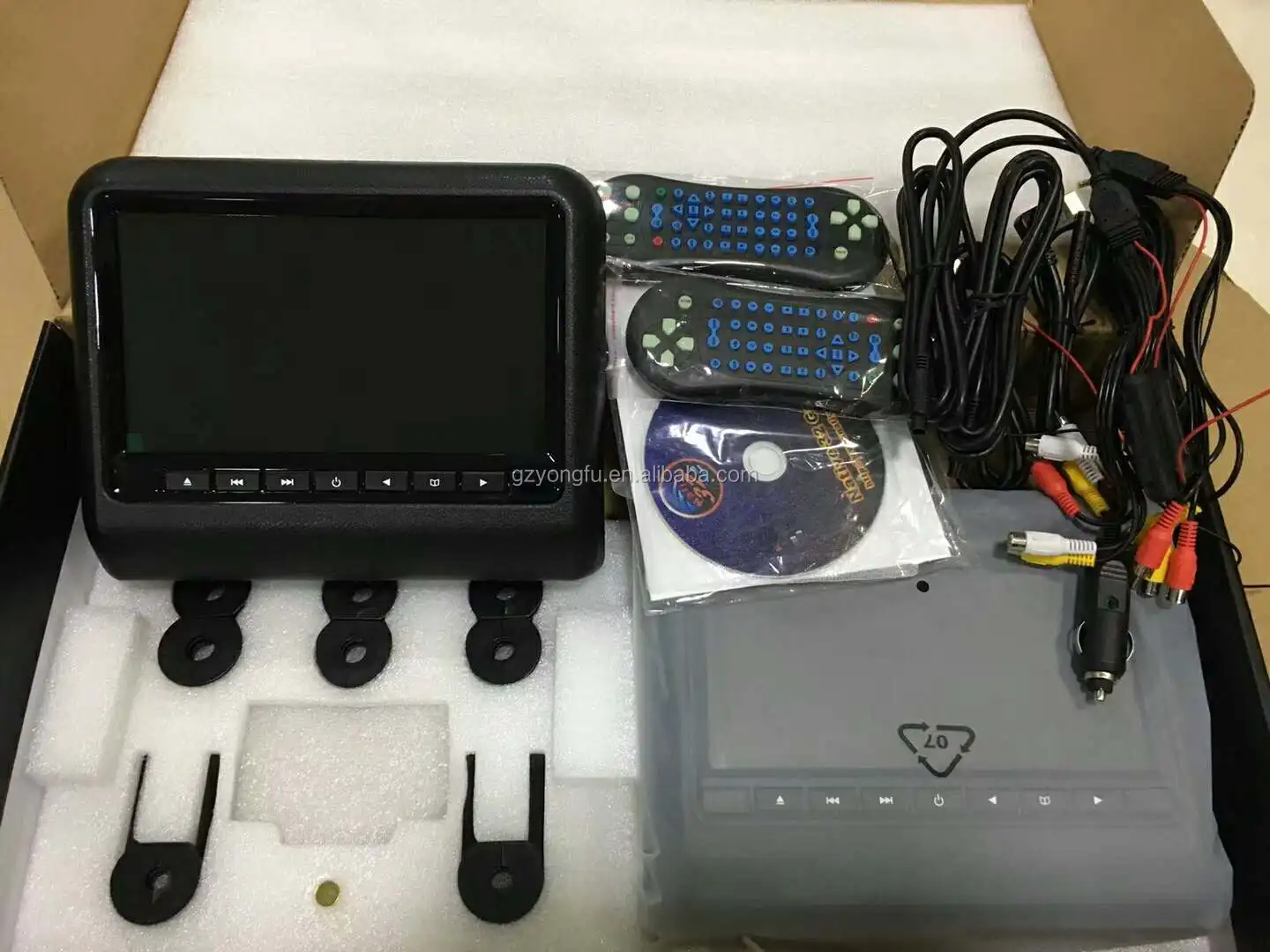 Back Seat Monitor Audio And Video Disc/mp3 Compatible 9 Inch Tft Car