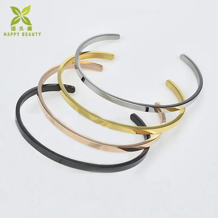 Wholesale Metal Engraved Cuff Bracelet Jewelry Blanks 2020 For Men