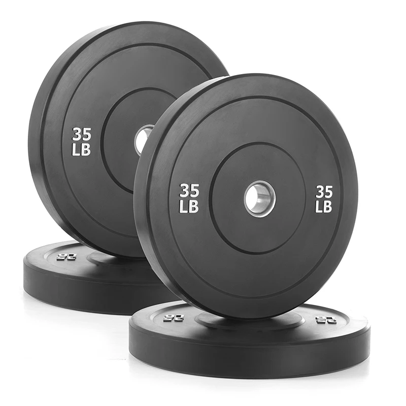 Wholesale Gym Powerlifting Black Rubber Bumper Weight Plate Buy