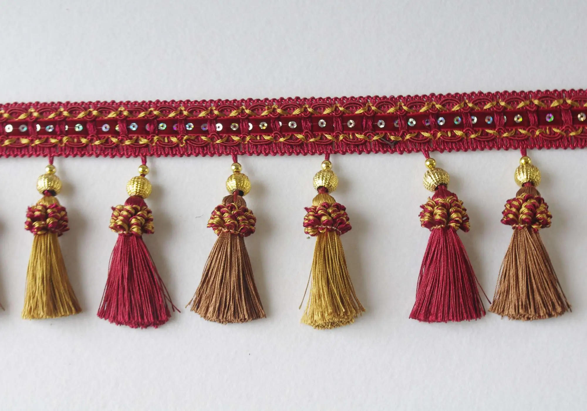 Decorative Colorful Tassel Fringe Trim For Curtain Buy Tassel Fringe