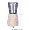 Best Salt and Pepper Grinder Set - Premium Brushed Stainless Steel Adjustable Coarseness Kitchen To Table Use