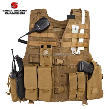 Military Army Soldier Police Molle Mesh Tactical Vest - Buy Military ...