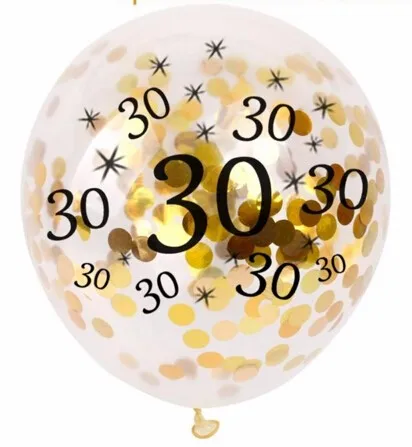 Hedendaags 30th Gold Glitter Confetti Ballon For 30th Birthday Party PM-07