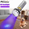 ALONEFIRE 41 Led UV Light 395 400nm Flashlight ultraviolet Cat Dog pet urine Money Leakage Scorpion Detection Torch AA battery