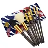 2015 Latest Developed Lipprint Cosmetic Brush Set 7pcs Goat Hair Brush Set