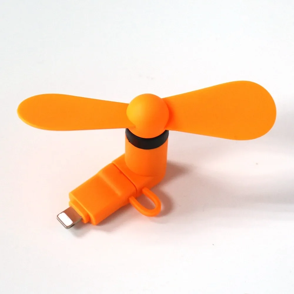 Multi Function Mini Usb Fan 2 In 1 Portable Mini Fan For Iphone And Android Fan With Custom Logo