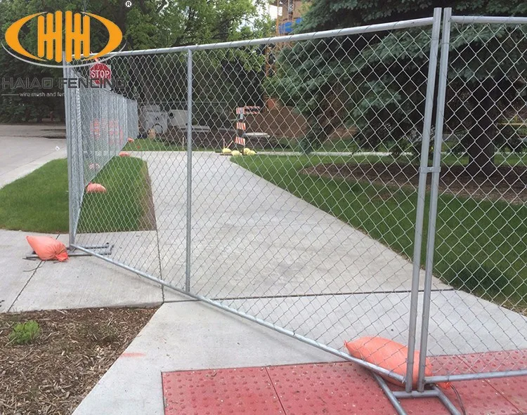 Temporary Chain Link Fence Panel Chain Like 6'x10' Panels 10'l X 6'h