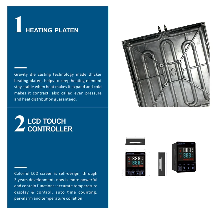 Hp3804n 40*50 Manual T Shirt Printing Machine Heat Press Transfer