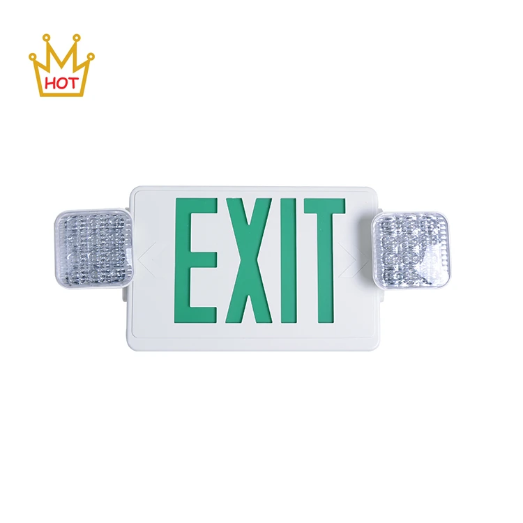 UI cUI listed cheap price Red/Green LED Combo Exit Sign Emergency Light