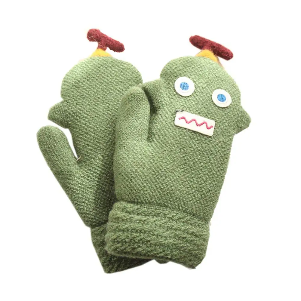 ENCOCO Boys Girls Children Winter Warm Mittens Full Finger Gloves