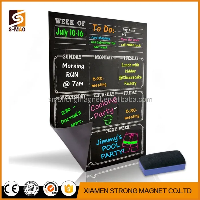 Wholesale Black Magnetic Chalkboard Dry Erase Board Style For