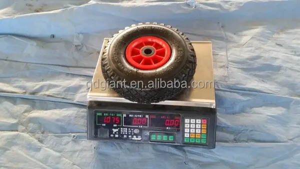 Pneumatic wheel 3.00-4 with roller bearing for hand trolley