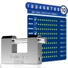 MOK 80mm OEM logo padlock stainless steel heavy duty padlock cargo container locks shipping container locks