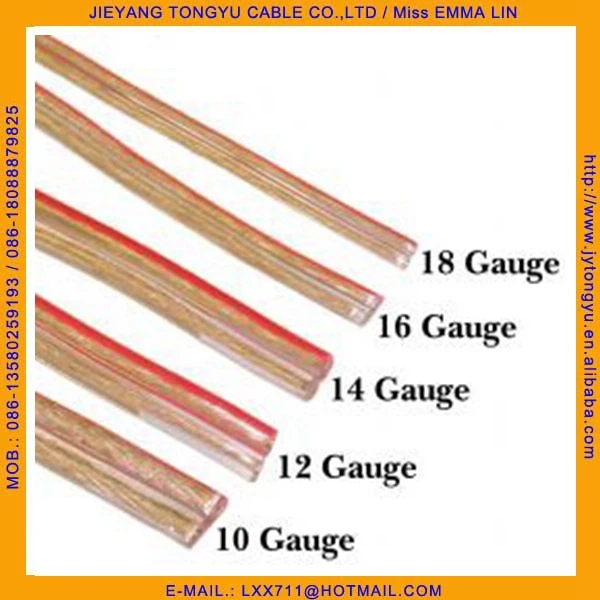 Ccs Ofc Cca Pure Copper Speaker Wire Transparent 20awg Speaker Cable
