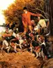 Handmade reproduction hunting dog oil painting by EmmsJohn