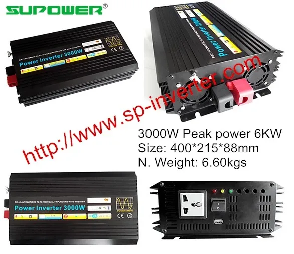 Ce Rohs Approval With Wireless Remote Control 3000w Dc To Ac 100full