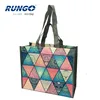 Germany supermarket reusable two handles matte lamination pp woven shopping bag