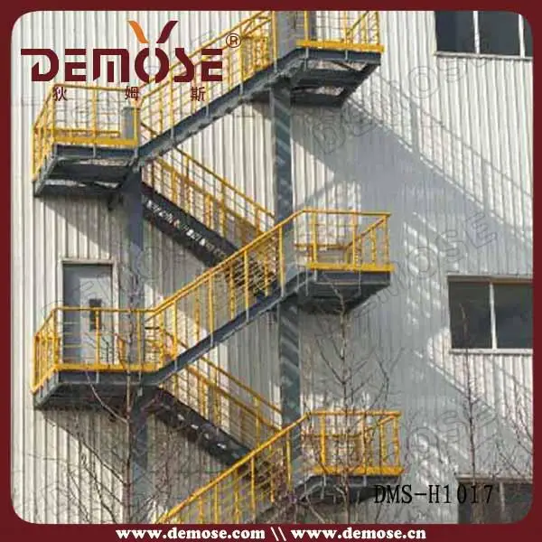 Economical Exterior Folding Safety Staircase Design - Buy Outdoor