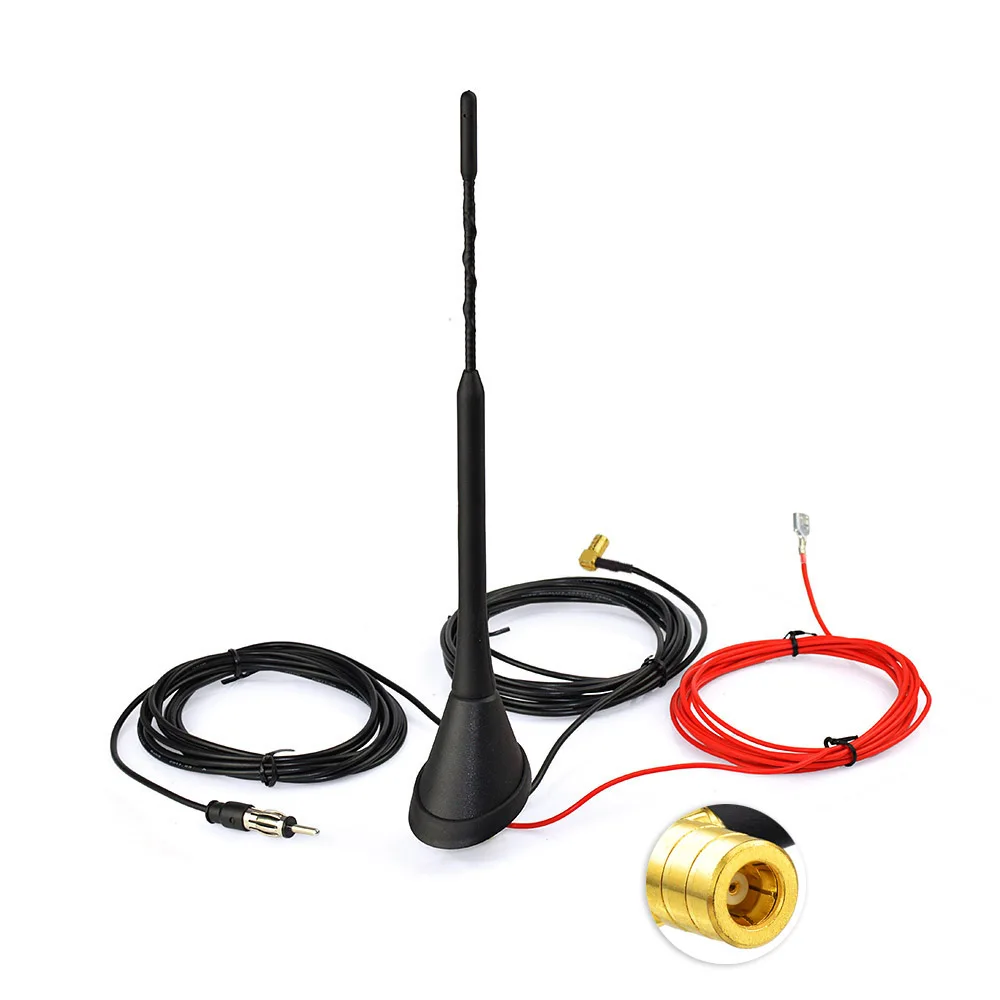 Universal antena de goma AM//FM con cable DIN-enchufe