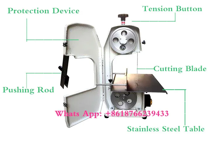 Slaughterhouse bone cutter saw bone splitting equipment for meat pork frozen fish fresh beef