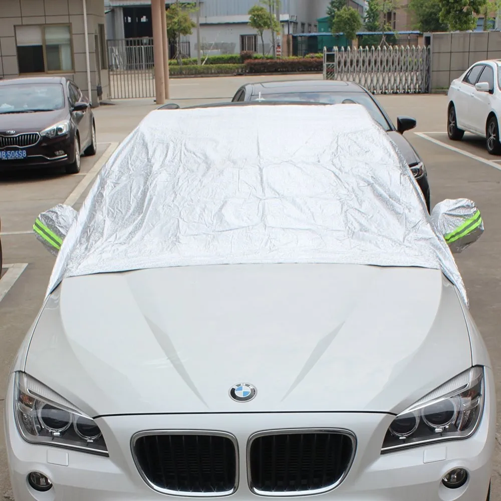 Durable Waterproof And Sun Protection Peva Uv Protection Half Car Cover