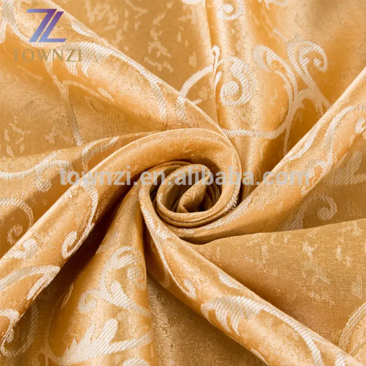 Hotel Dinner Chair Cover Embroidered Round 100% Polyester Banquet Tablecloth Fabric Hotel Jacquard Chair Covers