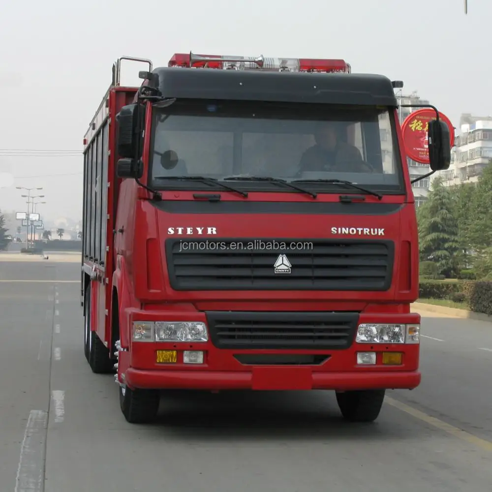 assurance sinotruk howo 6x4 10-12m3 water foam fire truck fire