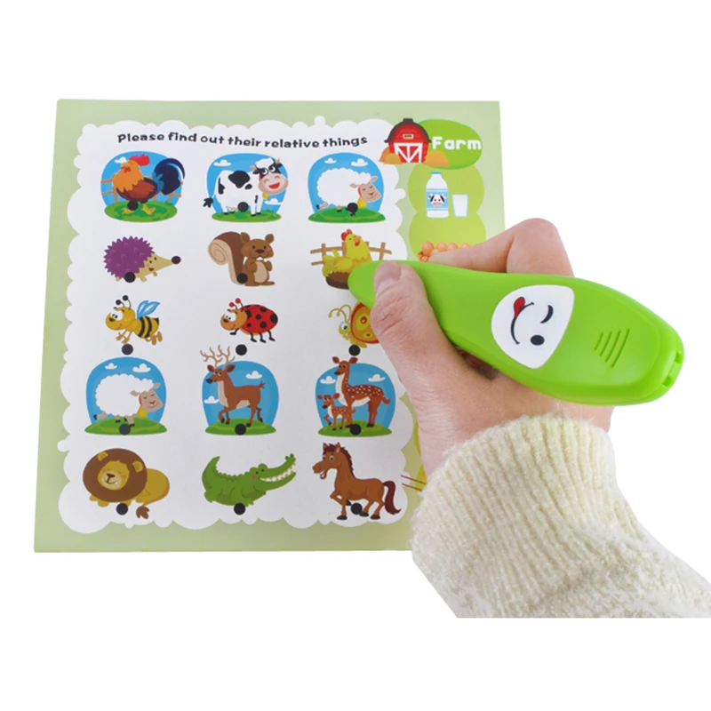 Kids English Electric Voice Point Reading Pen With Cards Buy Reading