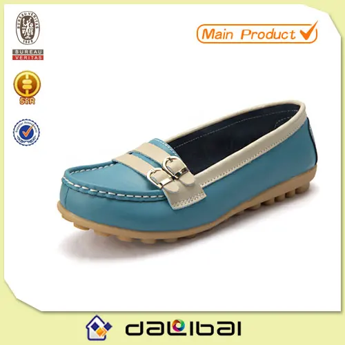 multiply color classy leather women loafers casual women flat shoes