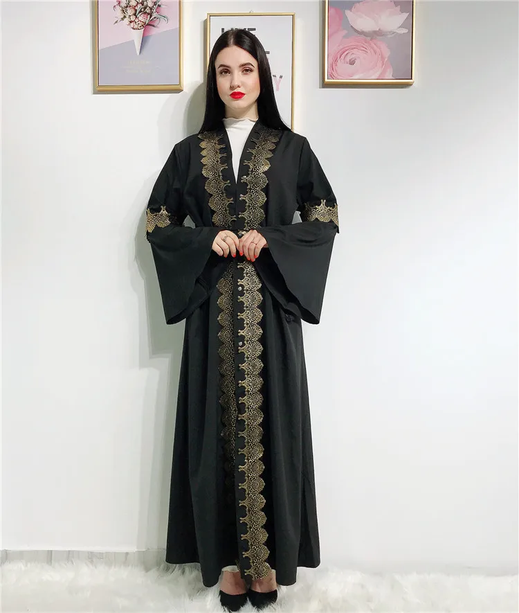 black open abaya