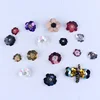Handmade flower patches glass/resin crystal rhinestones clothing applique beaded sequins flowers